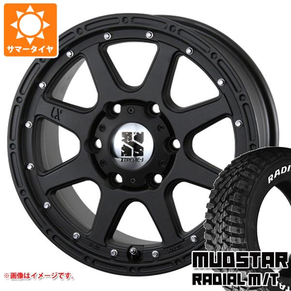 【タイヤ交換対象】T32エクストレイル用 サマータイヤ マッドスター ラジアル M/T 245/65R17 111T ホワイトレター MLJ エクストリームJ 7.5-17 タイヤホイール4本セット