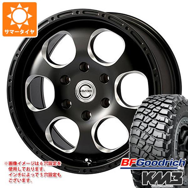 【タイヤ交換対象】ジープ ラングラー JK/JL系用 サマータイヤ BFグッドリッチ マッドテレーンT/A KM3 35x12.50R17LT 121Q ブラッドストック ワンピース タイヤホイール4本セット