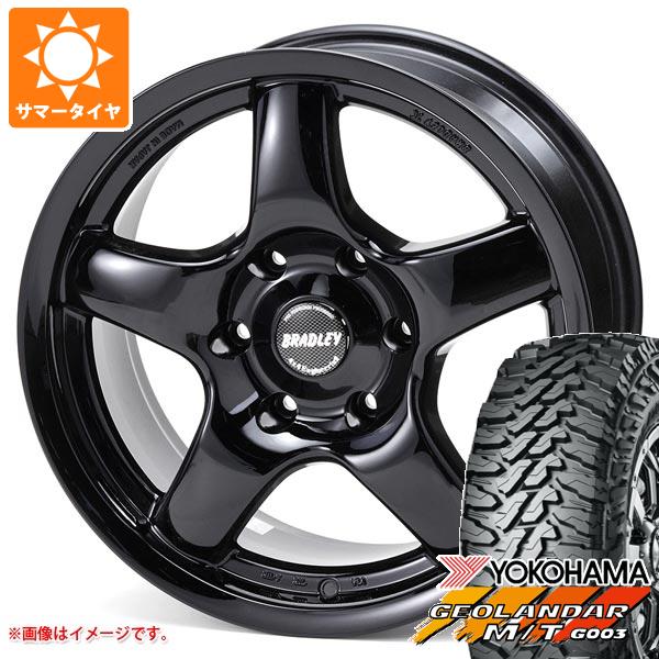 【タイヤ交換対象】サマータイヤ 275/70R17 121/118Q ヨコハマ ジオランダー M/T G003 ブラッドレー パイ 8.0-17 タイヤホイール4本セット