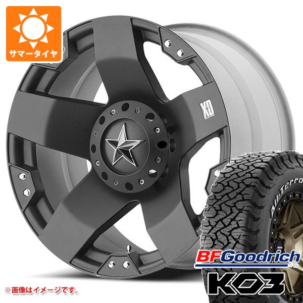 【タイヤ交換対象】5本セット FJクルーザー 10系用 サマータイヤ BFグッドリッチ オールテレーンT/A KO3 LT265/70R17 118/115S ホワイトレター KMC XD775 ロックスター 8.0-17 タイヤホイール5本セット