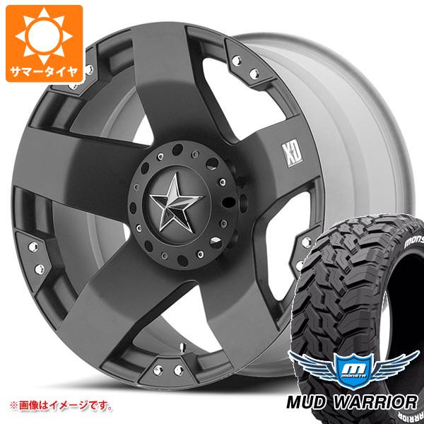 【タイヤ交換対象】ハイラックス 120系用 サマータイヤ モンスタ マッドウォーリアー LT275/55R20 120/117Q ホワイトレター KMC XD775 ロックスター 8.5-20 タイヤホイール4本セット|タイヤ1番OFF-ROAD