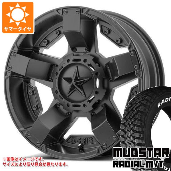 【タイヤ交換対象】デリカD:5用 サマータイヤ マッドスター ラジアル M/T 225/65R17 102T ホワイトレター KMC XD811 ロックスター2 8.0-17 タイヤホイール4本セット