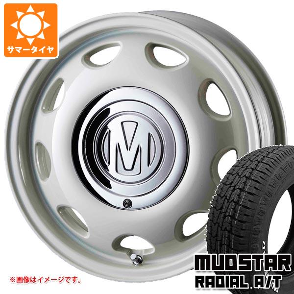 【タイヤ交換対象】ミツビシ デリカミニ B30系用 サマータイヤ マッドスター ラジアル A/T 165/65R14 79S ホワイトレター クリムソン ディーン ミニ 5.0-14 タイヤホイール4本セット