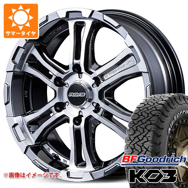 【タイヤ交換対象】ニッサン NV350キャラバン E26用 2026年製 サマータイヤ BFグッドリッチ オールテレーンT/A KO3 LT215/70R16 100/97S ホワイトレター レイズ FDX-SG 6.5-16 タイヤホイール4本セット