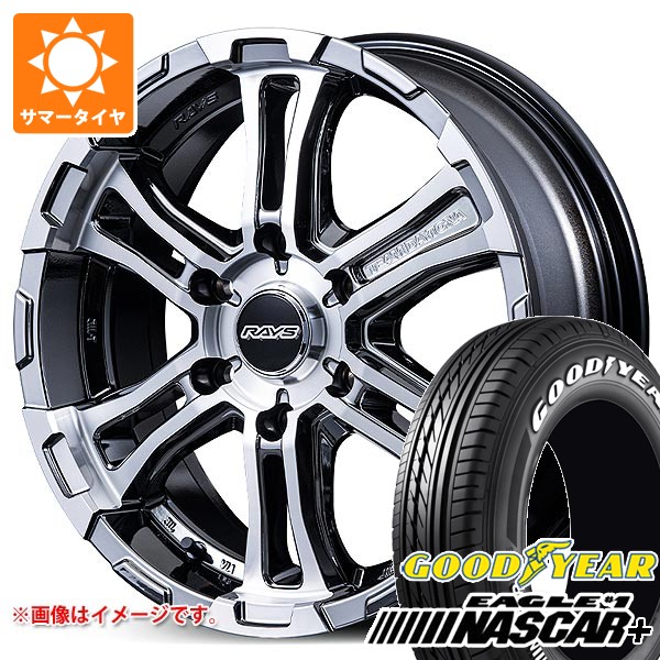 【タイヤ交換対象】ニッサン NV350キャラバン E26用 2026年製 サマータイヤ グッドイヤー イーグル ＃1 ナスカープラス 215/65R16C 109/107R ホワイトレター レイズ FDX-SG 6.5-16 タイヤホイール4本セット｜タイヤ1番OFF-ROAD