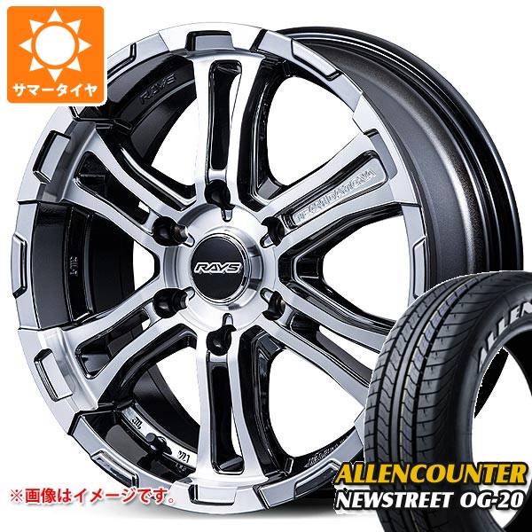 【タイヤ交換対象】ニッサン NV350キャラバン E26用 サマータイヤ オーレンカウンター ニューストリート OG-20 215/60R17C 109/107T ホワイトレター レイズ FDX-SG 6.5-17 タイヤホイール4本セット｜タイヤ1番OFF-ROAD 157,900円