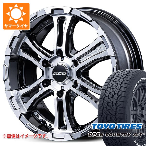 【タイヤ交換対象】ニッサン NV350キャラバン E26用 サマータイヤ トーヨー オープンカントリー A/T3 215/60R17C 109/107R ホワイトレター レイズ FDX-SG 6.5-17 タイヤホイール4本セット|タイヤ1番OFF-ROAD