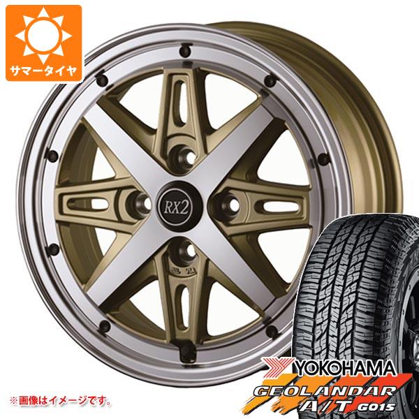【タイヤ交換対象】2026年製 サマータイヤ 165/55R15 75H ヨコハマ ジオランダー A/T G015 ブラックレター ドゥオール フェニーチェ RX2 5.0-15 タイヤホイール4本セット|タイヤ1番OFF-ROAD