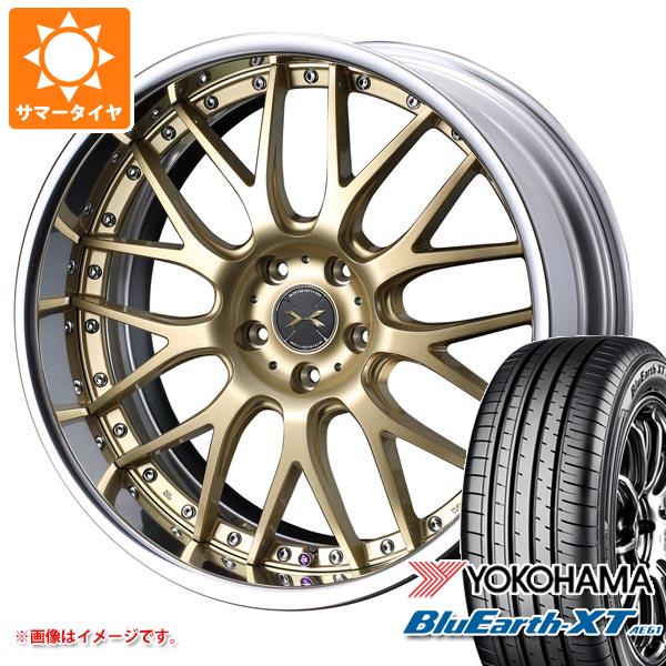 【タイヤ交換対象】サマータイヤ 215/55R18 99V XL ヨコハマ ブルーアースXT AE61 マーベリック 709M 7.5-18 タイヤホイール4本セット