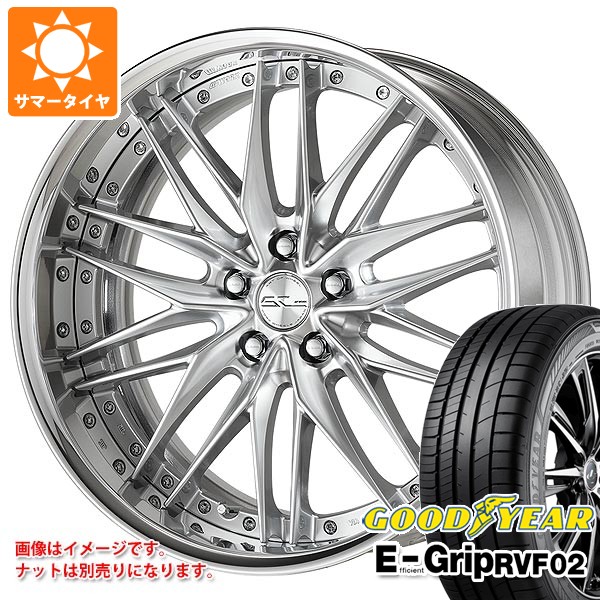【タイヤ交換対象】サマータイヤ 225/40R19 93W XL グッドイヤー エフィシエントグリップ RVF02 ワーク シュヴァート クヴェル2 8.0-19 タイヤホイール4本セット