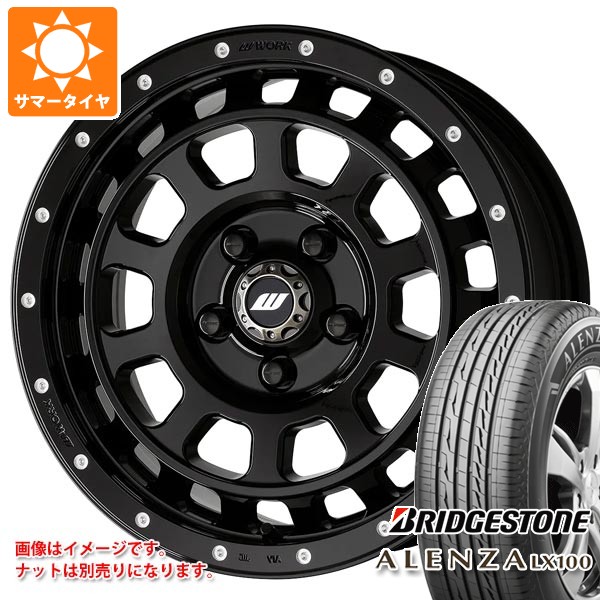 【タイヤ交換対象】ニッサン T31エクストレイル用 サマータイヤ ブリヂストン アレンザ LX100 215/65R16 98H ワーク クラッグ T-グラビック MC+ 7.0-16 タイヤホイール4本セット