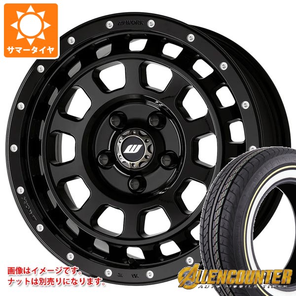 【タイヤ交換対象】ニッサン T31エクストレイル用 サマータイヤ オーレンカウンター クラシックオーバル 215/65R16C 109/107T ホワイト/イエローリボン ワーク クラッグ T-グラビック MC+ 7.0-16 タイヤホイール4本セット