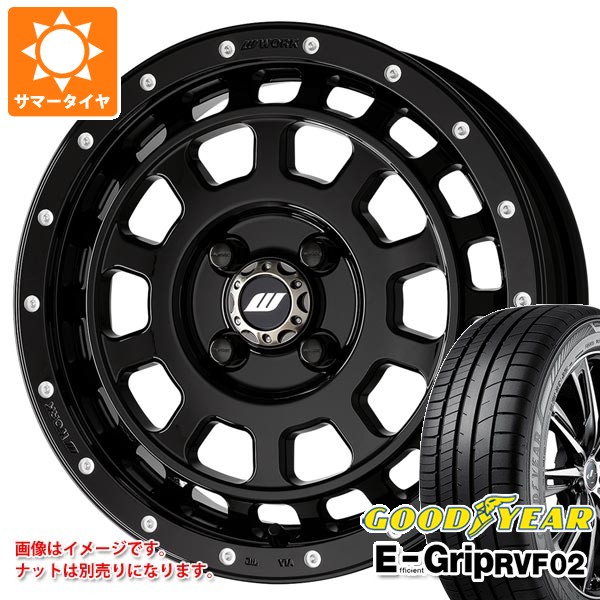 【タイヤ交換対象】ダイハツ タフト LA900系用 サマータイヤ グッドイヤー エフィシエントグリップ RVF02 175/65R15 84H ワーク クラッグ T-グラビック MC+ 5.0-15 タイヤホイール4本セット