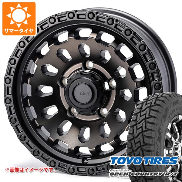 【タイヤ交換対象】5本セット スズキ ジムニーノマド JC74W用 サマータイヤ トーヨー オープンカントリー R/T 235/70R16 106Q ホワイトレター エアージー ヴァルカン 6.0-16 タイヤホイール5本セット
