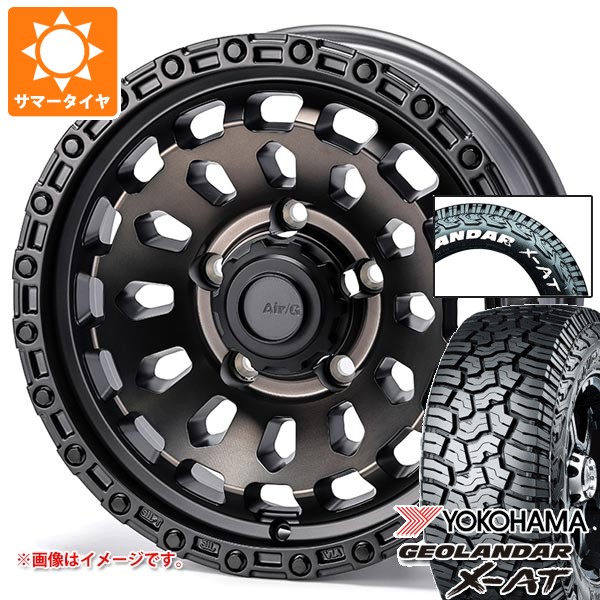 【タイヤ交換対象】スズキ ジムニーノマド JC74W用 2026年製 サマータイヤ ヨコハマ ジオランダー X-AT G016 185/85R16 105/103N LT ホワイトレター エアージー ヴァルカン 6.0-16 タイヤホイール4本セット｜タイヤ1番OFF-ROAD