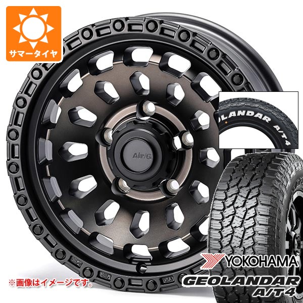 【タイヤ交換対象】5本セット スズキ ジムニーノマド JC74W用 サマータイヤ ヨコハマ ジオランダー A/T4 G018 185/85R16 105/103N LT ホワイトレター エアージー ヴァルカン 6.0-16 タイヤホイール5本セット｜タイヤ1番OFF-ROAD
