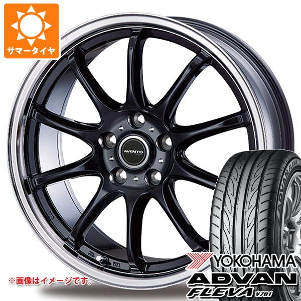 【タイヤ交換対象】サマータイヤ 195/50R16 84V ヨコハマ アドバン フレバ V701 インターミラノ アヴェント FF-10 6.0-16 タイヤホイール4本セット|タイヤ1番OFF-ROAD
