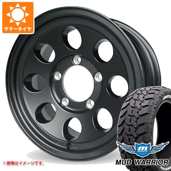 【タイヤ交換対象】5本セット スズキ ジムニーノマド JC74W用 サマータイヤ モンスタ マッドウォーリアー LT215/70R16 107/105Q ホワイトレター ジムライン タイプ2 6.0-16 タイヤホイール5本セット