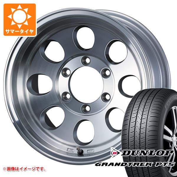 【タイヤ交換対象】5本セット ランドクルーザー70 GRJ76K用 サマータイヤ ダンロップ グラントレック PT5 265/70R16 112H ジムライン タイプ2 8.0-16 タイヤホイール5本セット