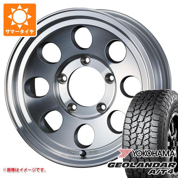 【タイヤ交換対象】スズキ ジムニーシエラ JB74W用 2026年製 サマータイヤ ヨコハマ ジオランダー A/T4 G018 235/70R16 106T アウトラインホワイトレター ジムライン タイプ2 6.0-16 タイヤホイール4本セット|タイヤ1番OFF-ROAD