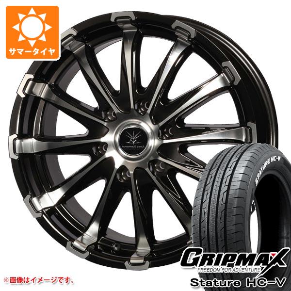 【タイヤ交換対象】ハイエース 200系用 サマータイヤ グリップマックス スタチャー HC-V 215/65R16C 109/107S ホワイトレター オフビート バウンティコレクション BD12 6.5-16 タイヤホイール4本セット