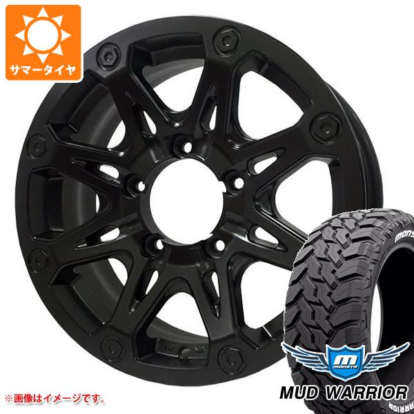 【タイヤ交換対象】5本セット ジムニー JB64W用 サマータイヤ モンスタ マッドウォーリアー LT215/70R16 107/105Q ホワイトレター オフビート バウンティコレクション BDX08 5.5-16 タイヤホイール5本セット