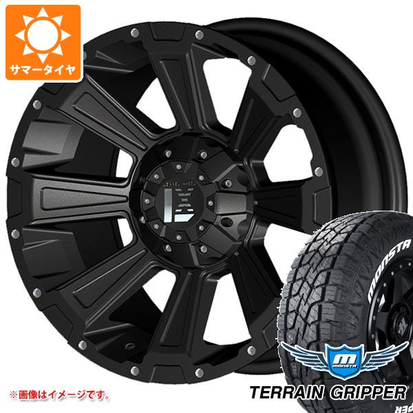 【タイヤ交換対象】FJクルーザー 10系用 サマータイヤ モンスタ テレーングリッパー 265/70R17 115T ホワイトレター オフビート レクセル オフロードスタイル デスロック 8.5-17 タイヤホイール4本セット