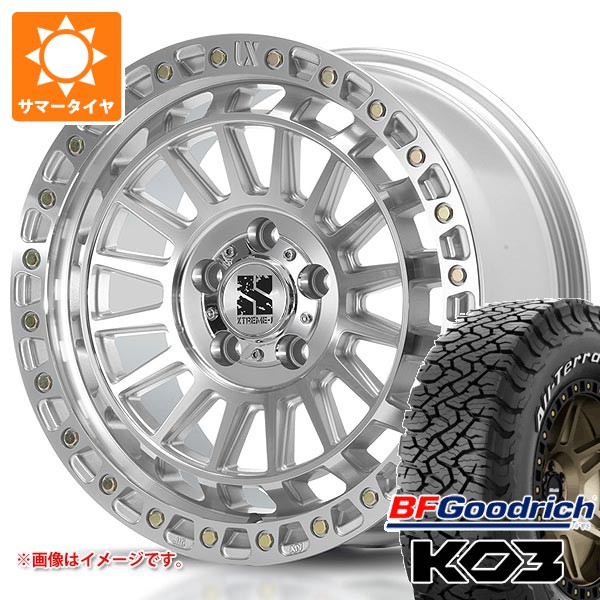 【タイヤ交換対象】5本セット ジープ ラングラー JK/JL系用 サマータイヤ BFグッドリッチ オールテレーンT/A KO3 LT295/70R17 128/125S ホワイトレター MLJ エクストリームJ XJ08 タイヤホイール5本セット