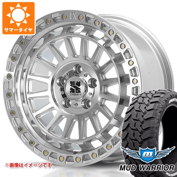 【タイヤ交換対象】サマータイヤ 215/70R16 107/105Q モンスタ マッドウォーリアー ホワイトレター MLJ エクストリームJ XJ08 7.0-16 タイヤホイール4本セット