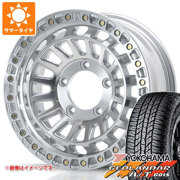 【タイヤ交換対象】5本セット スズキ ジムニー JB64W用 サマータイヤ ヨコハマ ジオランダー A/T G015 205/80R16 104T XL ブラックレター MLJ エクストリームJ XJ08 5.5-16 タイヤホイール5本セット