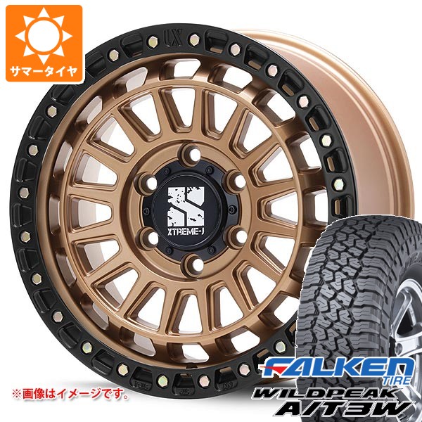 【タイヤ交換対象】トヨタ ランドクルーザー250用 サマータイヤ ファルケン ワイルドピーク A/T3W LT265/70R17 121/118R MLJ エクストリームJ XJ08 8.0-17 タイヤホイール4本セット|タイヤ1番OFF-ROAD