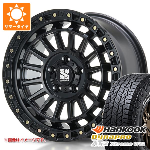 【タイヤ交換対象】ジープ ラングラー JK/JL系用 2026年製 サマータイヤ ハンコック ダイナプロAT2 エクストリーム RF12 265/70R17 115T ホワイトレター MLJ エクストリームJ XJ08 タイヤホイール4本セット|タイヤ1番OFF-ROAD