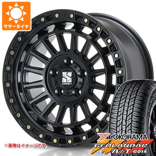 【タイヤ交換対象】ミツビシ デリカD5用 サマータイヤ ヨコハマ ジオランダー A/T G015 LT225/75R16 115/112R アウトラインホワイトレター MLJ エクストリームJ XJ08 7.0-16 タイヤホイール4本セット｜タイヤ1番OFF-ROAD