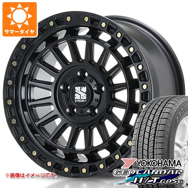【タイヤ交換対象】5本セット ジープ ラングラー JK/JL系用 サマータイヤ ヨコハマ ジオランダー H/T G056 P265/65R18 112T ブラックレター MLJ エクストリームJ XJ08 タイヤホイール5本セット