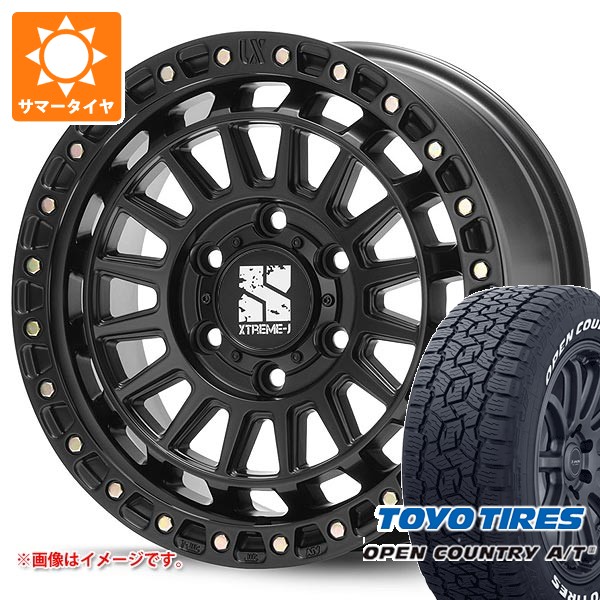 【タイヤ交換対象】トヨタ ランドクルーザー250用 サマータイヤ トーヨー オープンカントリー A/T3 265/70R18 116H ホワイトレター MLJ エクストリームJ XJ08 8.0-18 タイヤホイール4本セット