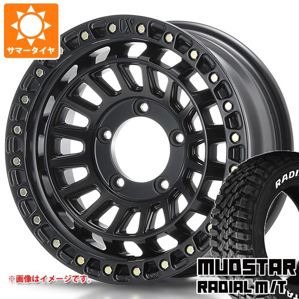 【タイヤ交換対象】5本セット スズキ ジムニーノマド JC74W用 サマータイヤ マッドスター ラジアル M/T 225/70R16 103S ホワイトレター MLJ エクストリームJ XJ08 6.0-16 タイヤホイール5本セット