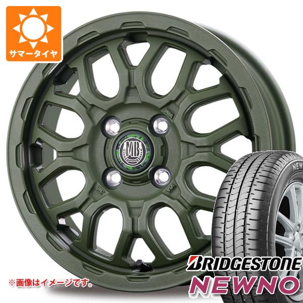 【タイヤ交換対象】2026年製 サマータイヤ 155/65R14 75H ブリヂストン ニューノ インターミラノ マッドバーン XR-800M ME 4.5-14 タイヤホイール4本セット｜タイヤ1番OFF-ROAD 48,120円