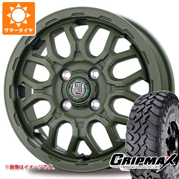 【タイヤ交換対象】スズキ ハスラー用 サマータイヤ グリップマックス マッドレイジ M/T 195R14C 106/104Q ホワイトレター インターミラノ マッドバーン XR-800M ME 4.5-14 タイヤホイール4本セット