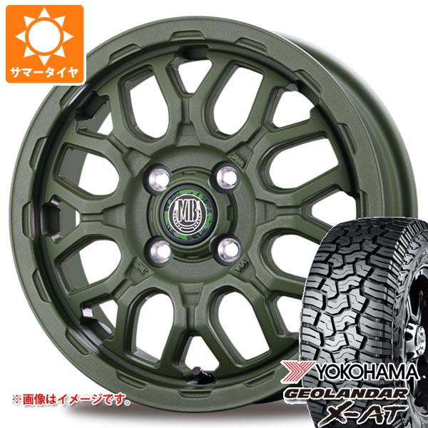 【タイヤ交換対象】スズキ キャリイ DA16T用 サマータイヤ ヨコハマ ジオランダー X-AT G016 145R14C 85/83Q ブラックレター G016A インターミラノ マッドバーン XR-800M ME 4.5-14 タイヤホイール4本セット