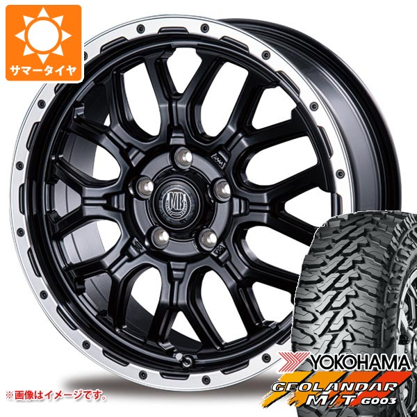 【タイヤ交換対象】ミツビシ デリカD5用 サマータイヤ ヨコハマ ジオランダー M/T G003 LT225/65R17 107/103Q インターミラノ マッドバーン XR-800M 7.0-17 タイヤホイール4本セット|タイヤ1番OFF-ROAD