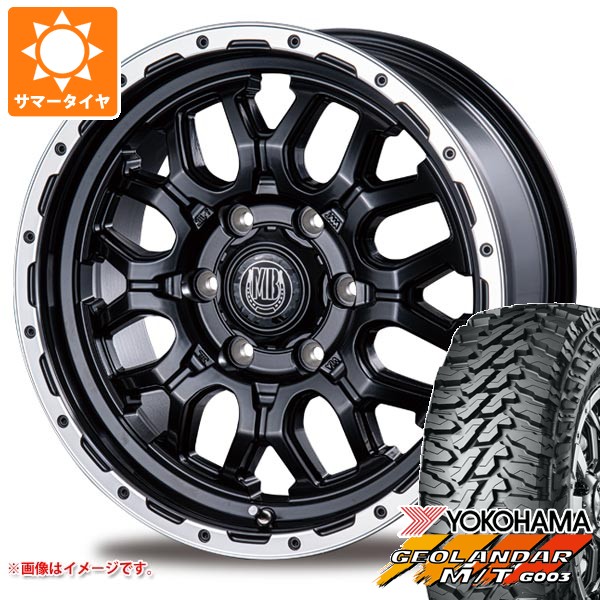 【タイヤ交換対象】トヨタ ハイエース 200系用 2026年製 サマータイヤ ヨコハマ ジオランダー M/T G003 LT215/70R16 100/ 97Q インターミラノ マッドバーン XR-800M 6.5-16 タイヤホイール4本セット
