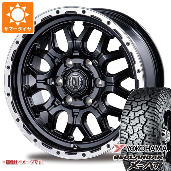 【タイヤ交換対象】トヨタ ハイエース 200系用 2026年製 サマータイヤ ヨコハマ ジオランダー X-AT G016 195/80R15 107/105N LT アウトラインホワイトレター G016A インターミラノ マッドバーン XR-800M 6.0-15 タイヤホイール4本セット