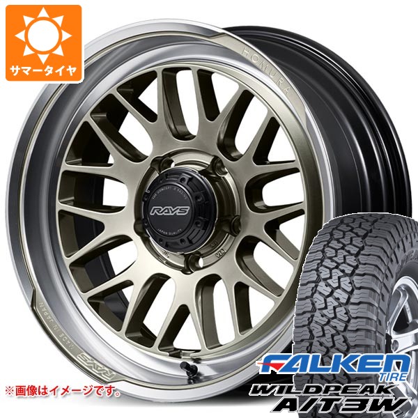 【タイヤ交換対象】スズキ ジムニーシエラ JB74W用 サマータイヤ ファルケン ワイルドピーク A/T3W 235/70R16 109T XL レイズ ホムラ 2x9L-RA 6.0-16 タイヤホイール4本セット