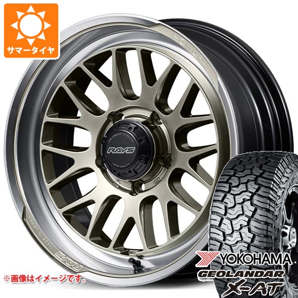 【タイヤ交換対象】スズキ ジムニーシエラ JB74W用 サマータイヤ ヨコハマ ジオランダー X-AT G016 LT235/70R16 104/101Q アウトラインホワイトレター レイズ ホムラ 2x9L-RA 6.0-16 タイヤホイール4本セット