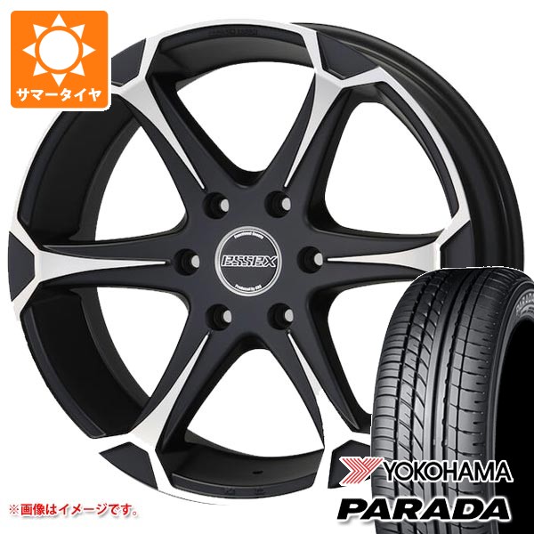 【タイヤ交換対象】ハイエース 200系用 2026年製 サマータイヤ ヨコハマ パラダ PA03 225/50R18C 107/105H ブラックレター エセックス EJ 8.0-18 タイヤホイール4本セット｜タイヤ1番OFF-ROAD 146,700円