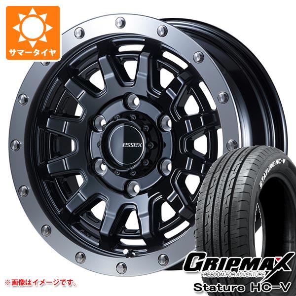 【タイヤ交換対象】ハイエース 200系用 サマータイヤ グリップマックス スタチャー HC-V 215/65R16C 109/107S ホワイトレター エセックス EX-16 6.5-16 タイヤホイール4本セット｜タイヤ1番OFF-ROAD 108,900円