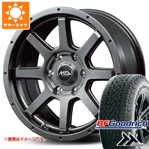 【タイヤ交換対象】サマータイヤ 265/65R17 112T BFグッドリッチ トレールテレーンT/A アウトラインホワイトレター ロードマックス マッドライダー 7.5-17 タイヤホイール4本セット