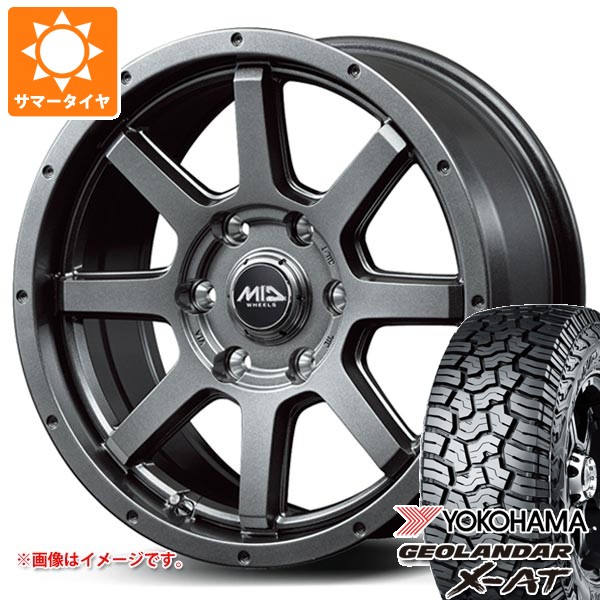 【タイヤ交換対象】トヨタ ハイエース 200系用 2026年製 サマータイヤ ヨコハマ ジオランダー X-AT G016 195/80R15 107/105N LT アウトラインホワイトレター G016A ロードマックス マッドライダー 6.0-15 タイヤホイール4本セット
