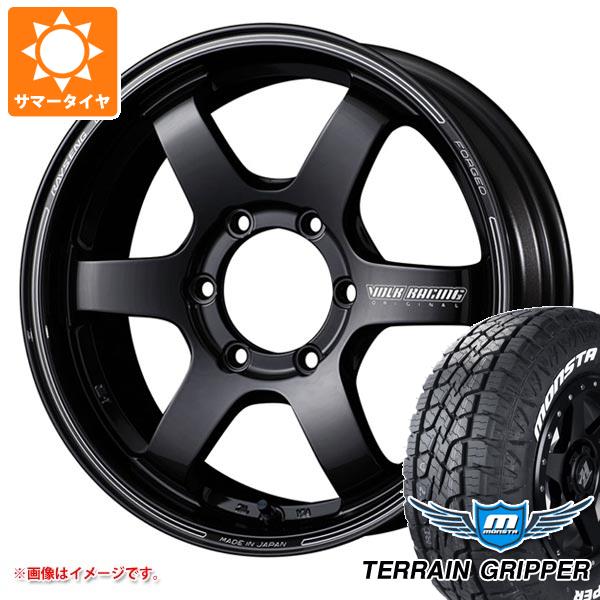 【タイヤ交換対象】サマータイヤ 265/60R18 114T XL モンスタ テレーングリッパー ホワイトレター レイズ ボルクレーシング TE37SB 8.5-18 タイヤホイール4本セット