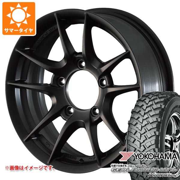 【タイヤ交換対象】スズキ ジムニー用 2026年製 サマータイヤ ヨコハマ ジオランダー M/T+ G001J 195R16C 104/102Q アピオ ワイルドボア Z 5.5-16 タイヤホイール4本セット｜タイヤ1番OFF-ROAD
